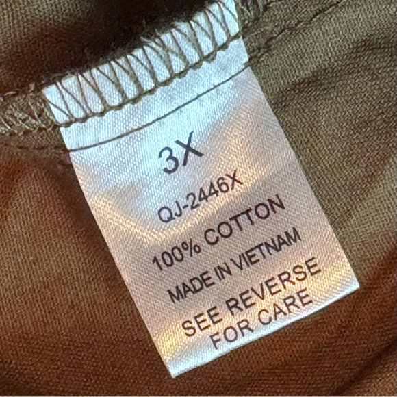 Zenana Outfitters Hooded Vest Size 3X 100% Cotton Drawstring Tan Cargo Style - Picture 11 of 13